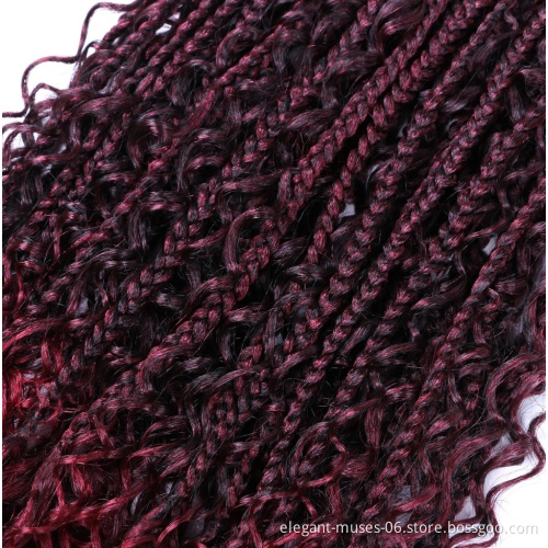 River locs Ombre color 22inch 12strands New popular synthetic braid Hair freetress crochet twist hair extension crotchet braids
